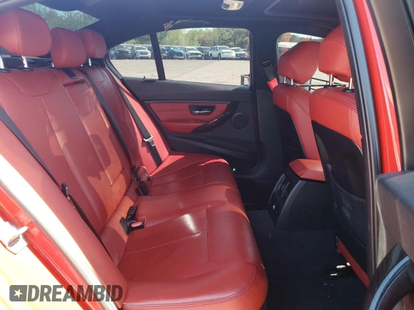 2015 BMW 3 Series 328i xDrive with VIN WBA3B5C50FF962863, listed as a Copart auction lot 54935465 with 80,837 mi miles and Salvage title. Bid and sale history available at DreamBid. Image 10.