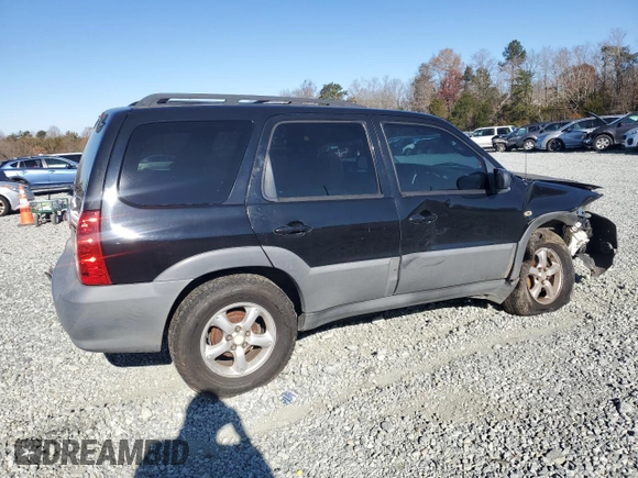 2005 Mazda Tribute i with VIN 4F2YZ02Z05KM38128, listed as a Copart auction lot 83175604 with 320,405 mi miles and Salvage Title. Bid and sale history available at carsss.com. Image 3.