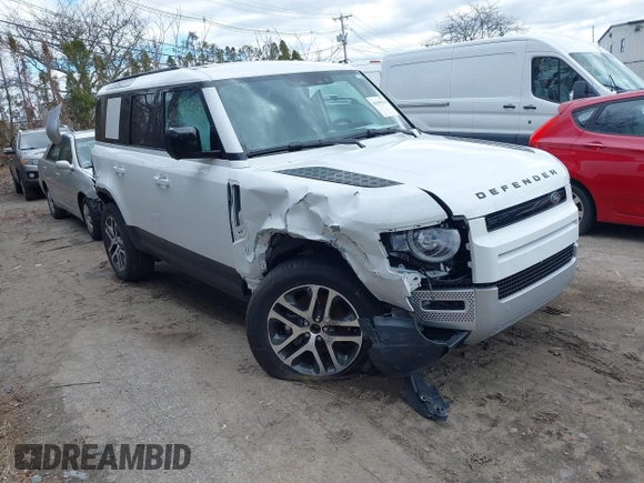 2025 Land Rover Defender S with VIN SALEJ7EX9S2383812, listed as a IAAI auction lot 41941914 with 412 mi miles and . Bid and sale history available at DreamBid. Image 1.