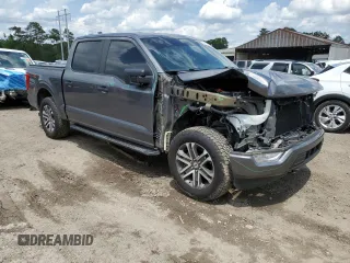 2022 Ford F-150 XL with VIN 1FTEW1EP7NFA44775, listed as a Copart auction lot 55043865 with 60,982 mi miles and Salvage Title. Bid and sale history available at DreamBid. Image 4.