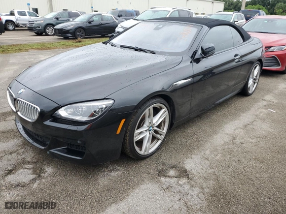 2014 BMW 6 Series 650i with VIN WBAYP9C51ED169483, listed as a Copart auction lot 74305714 with 0 mi miles and Salvage Title. Bid and sale history available at carsss.com. Image 1.