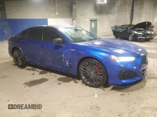 2021 Acura TLX Type S with VIN 19UUB7F0XMA000990, listed as a Copart auction lot 86567024 with 23,901 mi miles and Salvage Title. Bid and sale history available at carsss.com. Image 4.