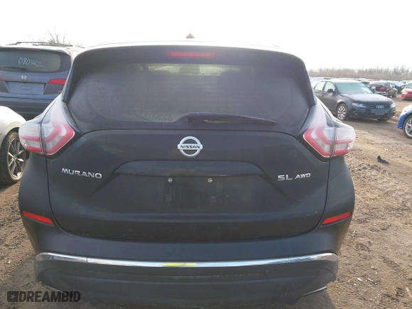 2015 Nissan Murano S with VIN 5N1AZ2MH6FN277457, listed as a IAAI auction lot 41410717 with 109,498 mi miles. Bid and sale history available at carsss.com. Image 16.
