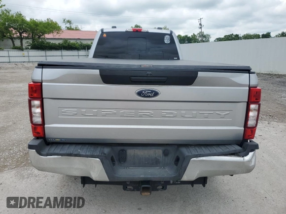 2021 Ford F-250 XL with VIN 1FT7W2BN4MEC34068, listed as a Copart auction lot 56730745 with 53,411 mi miles and Salvage title. Bid and sale history available at DreamBid. Image 6.