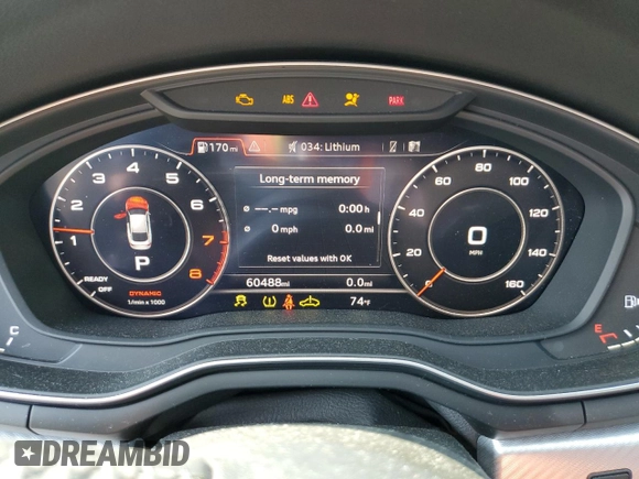 2018 Audi A5 Sportback Premium Plus with VIN WAUENCF52JA074783, listed as a Copart auction lot 56463113 with 60,488 mi miles. Bid and sale history available at carsss.com. Image 9.