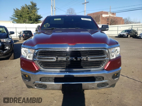 2019 Ram 1500 Big Horn/Lone Star with VIN 1C6SRFFT6KN738398, listed as a Copart auction lot 82381664 with 89,937 mi miles and Salvage Title. Bid and sale history available at carsss.com. Image 5.