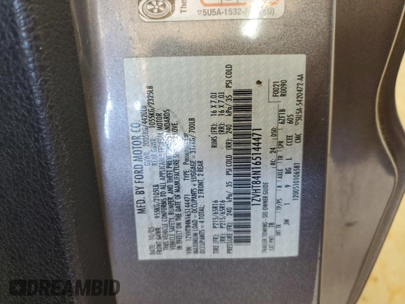 2006 Ford Mustang Standard with VIN 1ZVHT84N165144471, listed as a Copart auction lot 51743815 with 196,243 mi miles and Salvage Title. Bid and sale history available at carsss.com. Image 14.