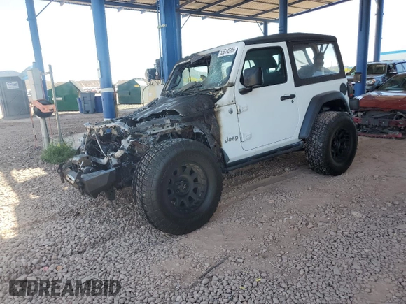 2020 Jeep Wrangler Sport S with VIN 1C4GJXAG0LW151115, listed as a Copart auction lot 55514505 with Not provided miles and Salvage title. Bid and sale history available at DreamBid. Image 1.