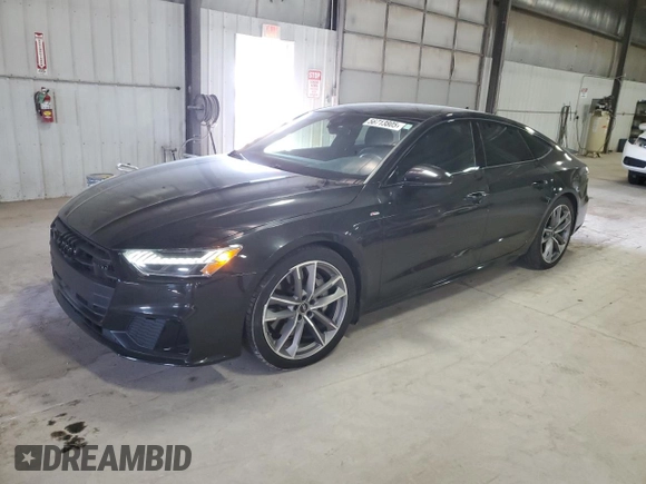 2021 Audi A7 Premium Plus with VIN WAUU2AF21MN055508, listed as a Copart auction lot 56713805 with 60,480 mi miles and Salvage title. Bid and sale history available at DreamBid. Image 1.