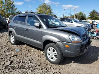 2008 Hyundai Tucson SE with VIN KM8JN12D58U853263, listed as a Copart auction lot 75324534 with 91,767 mi miles and Salvage Title. Bid and sale history available at carsss.com. Image 4.