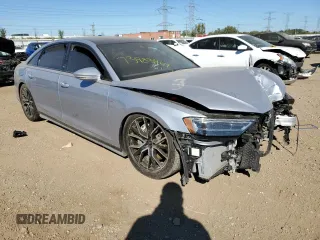 2021 Audi A8 with VIN WAU8DAF8XMN006873, listed as a Copart auction lot 73983464 with 46,867 mi miles and Salvage Title. Bid and sale history available at carsss.com. Image 4.