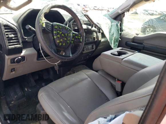 2017 Ford F-150 XL with VIN 1FTEX1CP7HFA22392, listed as a Copart auction lot 57282094 with 160,721 mi miles and Salvage Title. Bid and sale history available at carsss.com. Image 8.