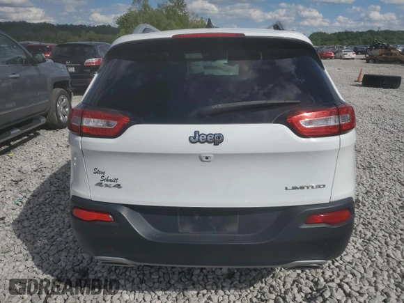 2016 Jeep Cherokee Limited with VIN 1C4PJMDS3GW310598, listed as a Copart auction lot 57182065 with 123,602 mi miles and Salvage title. Bid and sale history available at DreamBid. Image 6.