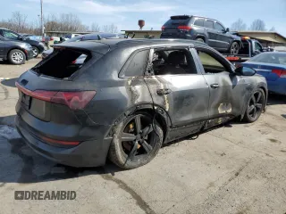 2019 Audi e-tron Premium Plus z VIN WA1LAAGE2KB013285, wystawiony jako Copart lot #61600395 z przebiegiem Nie podano mil oraz Nie do naprawy • Non repairable. Historia ofert i sprzedaży dostępna na DreamBid. Obrazek 3.
