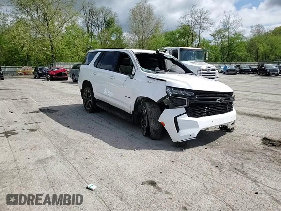 2023 Chevrolet Tahoe RST with VIN 1GNSKRKD4PR208337, listed as a Copart auction lot 56001845 with 30,127 mi miles and Salvage title. Bid and sale history available at DreamBid. Image 14.