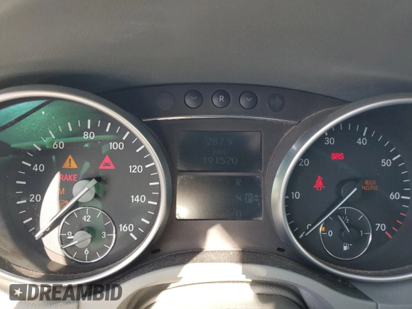 2006 Mercedes-Benz M 350 with VIN 4JGBB86E46A022148, listed as a Copart auction lot 52141495 with 191,520 mi miles and Clean Title. Bid and sale history available at DreamBid. Image 9.