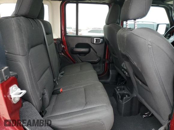 2021 Jeep Wrangler Unlimited Sport S with VIN 1C4HJXDG7MW814908, listed as a Copart auction lot 55394875 with 72,754 mi miles and Salvage title. Bid and sale history available at DreamBid. Image 10.