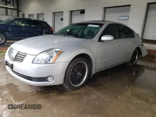2004 Nissan Maxima SE with VIN 1N4BA41E24C870141, listed as a Copart auction lot 82491953 with 121,425 mi miles and Salvage Title. Bid and sale history available at carsss.com. Image 1.