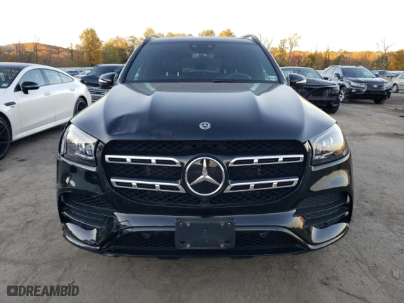 2021 Mercedes-Benz GLS with VIN 4JGFF8GE3MA411087, listed as a Copart auction lot 76354664 with 28,528 mi miles and Salvage Title. Bid and sale history available at carsss.com. Image 5.