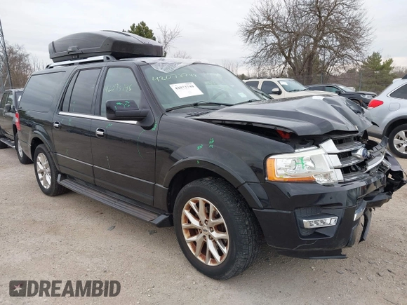 2016 Ford Expedition EL Limited with VIN 1FMJK2ATXGEF33470, listed as a IAAI auction lot 42073748 with 136,736 mi miles. Bid and sale history available at carsss.com. Image 1.