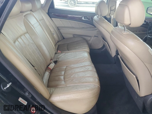 2012 Hyundai Equus Signature with VIN KMHGH4JH5CU043163, listed as a Copart auction lot 50633555 with 201,133 mi miles and Salvage Title. Bid and sale history available at DreamBid. Image 10.
