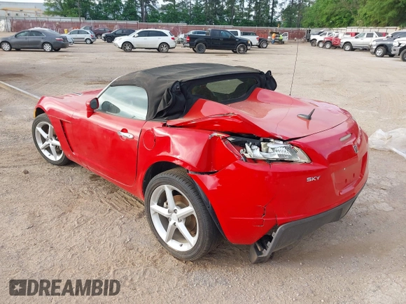 2008 Saturn Sky with VIN 1G8MC35BX8Y133702, listed as a IAAI auction lot 41163611 with 110,446 mi miles. Bid and sale history available at carsss.com. Image 3.