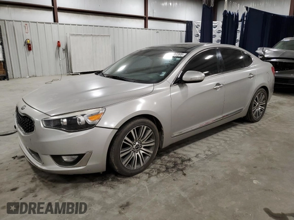 2014 Kia Cadenza Premium with VIN KNALN4D75E5138704, listed as a Copart auction lot 49497395 with 146,812 mi miles and Clean Title. Bid and sale history available at carsss.com. Image 1.