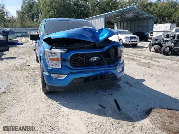 2021 Ford F-150 XL with VIN 1FTEW1CPXMFA98377, listed as a Copart auction lot 47035165 with 0 mi miles and Salvage Title. Bid and sale history available at carsss.com. Image 13.
