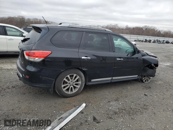 2015 Nissan Pathfinder S with VIN 5N1AR2MN4FC691578, listed as a Copart auction lot 44430495 with 116,676 mi miles and Salvage Title. Bid and sale history available at carsss.com. Image 3.