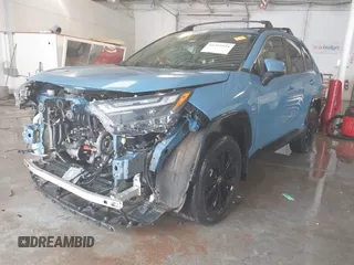 2022 Toyota RAV4 Hybrid SE with VIN 4T3T6RFV3NU089343, listed as a IAAI auction lot 41223554 with 50,589 mi miles and . Bid and sale history available at DreamBid. Image 2.