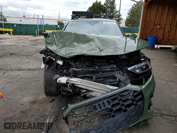 2022 Audi Q5 S line Premium Plus with VIN WA1EAAFY9N2040654, listed as a Copart auction lot 58979185 with 35,546 mi miles and Salvage title. Bid and sale history available at DreamBid. Image 5.