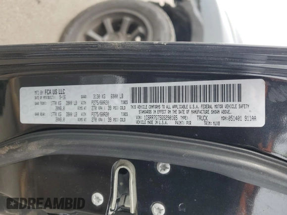 2016 Ram 1500 Outdoorsman z VIN 1C6RR7GT5GS290165, wystawiony jako Copart lot #44628465 z przebiegiem 133 797 mil mil oraz Szkoda całkowita • Salvage title. Historia ofert i sprzedaży dostępna na DreamBid. Obrazek 13.