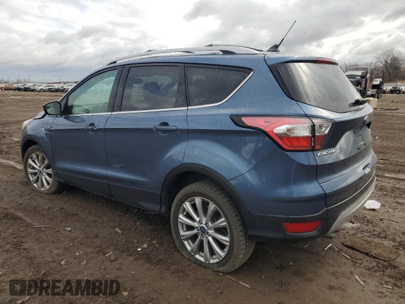 2018 Ford Escape Titanium with VIN 1FMCU0J91JUC57933, listed as a Copart auction lot 53152635 with 47,244 mi miles and Salvage title. Bid and sale history available at DreamBid. Image 2.