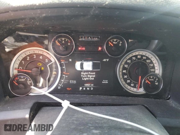 2017 Ram 1500 Big Horn with VIN 1C6RR7LM4HS878879, listed as a Copart auction lot 52751215 with 109,621 mi miles and Non repairable. Bid and sale history available at DreamBid. Image 9.