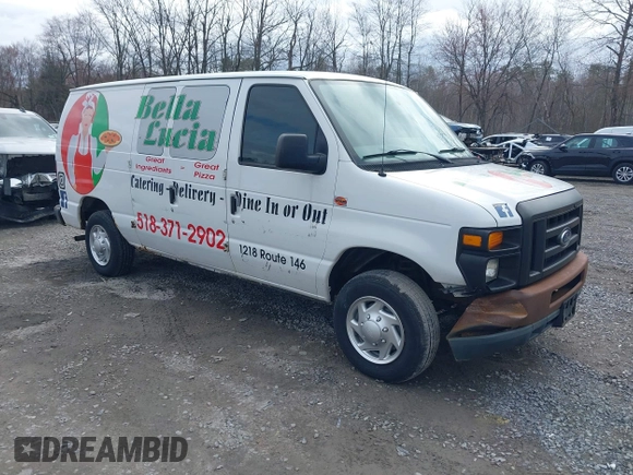 2012 Ford Econoline Cargo Commercial with VIN 1FTNE1EW6CDA93498, listed as a IAAI auction lot 42041801 with 105,555 mi miles and . Bid and sale history available at carsss.com. Image 1.