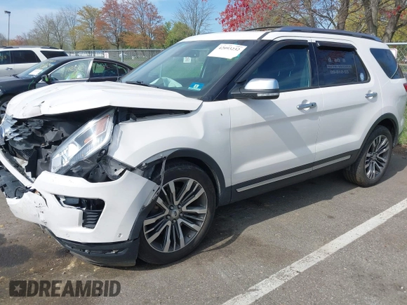 2018 Ford Explorer Platinum with VIN 1FM5K8HT2JGA33552, listed as a IAAI auction lot 42093232 with 154,933 mi miles and . Bid and sale history available at DreamBid. Image 2.