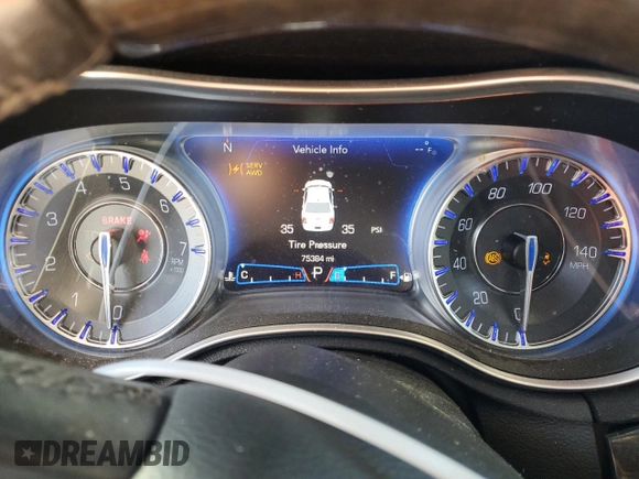 2019 Chrysler 300 Limited with VIN 2C3CCAKG1KH578132, listed as a Copart auction lot 87221514 with 75,384 mi miles and Salvage Title. Bid and sale history available at carsss.com. Image 9.