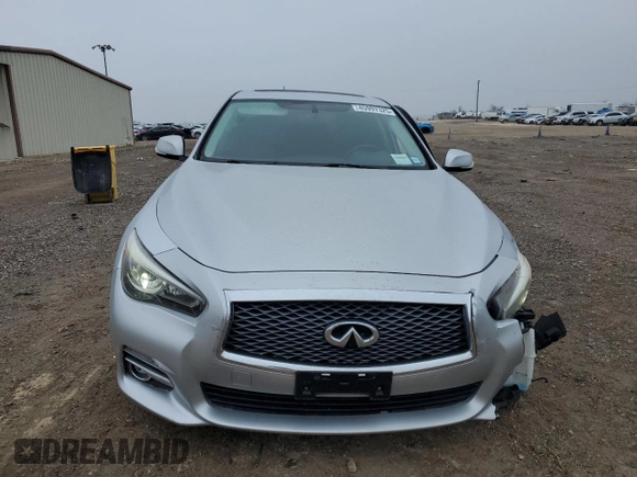 2016 Infiniti Q50 Premium with VIN JN1CV7AR8GM253769, listed as a Copart auction lot 45997325 with 57,800 mi miles and Salvage Title. Bid and sale history available at DreamBid. Image 5.