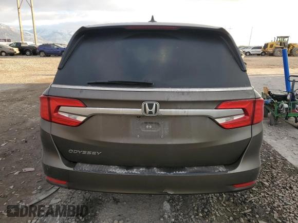 2020 Honda Odyssey EX-L with VIN 5FNRL6H77LB027558, listed as a Copart auction lot 88417565 with 112,384 mi miles and Salvage Title. Bid and sale history available at carsss.com. Image 6.