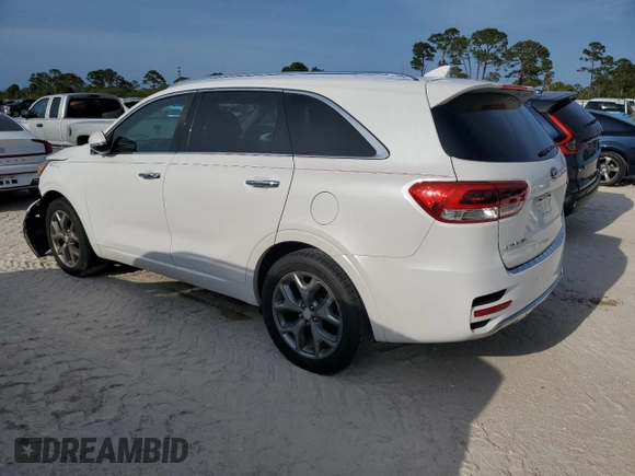 2016 Kia Sorento SX z VIN 5XYPK4A50GG008162, wystawiony jako Copart lot #55602355 z przebiegiem 49 987 mil mil oraz Szkoda całkowita • Salvage title. Historia ofert i sprzedaży dostępna na DreamBid. Obrazek 2.