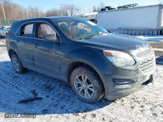 2017 Chevrolet Equinox LS with VIN 2GNFLEEKXH6153990, listed as a IAAI auction lot 41394874 with 141,990 mi miles. Bid and sale history available at carsss.com. Image 1.