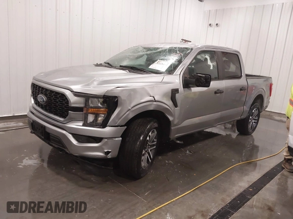 2023 Ford F-150 XL with VIN 1FTEW1EP6PFA97955, listed as a IAAI auction lot 41323417 with 39,440 mi miles. Bid and sale history available at carsss.com. Image 2.