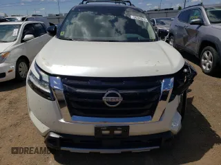 2024 Nissan Pathfinder Platinum with VIN 5N1DR3DK3RC228313, listed as a Copart auction lot 58265575 with 27,387 mi miles and Salvage title. Bid and sale history available at DreamBid. Image 5.