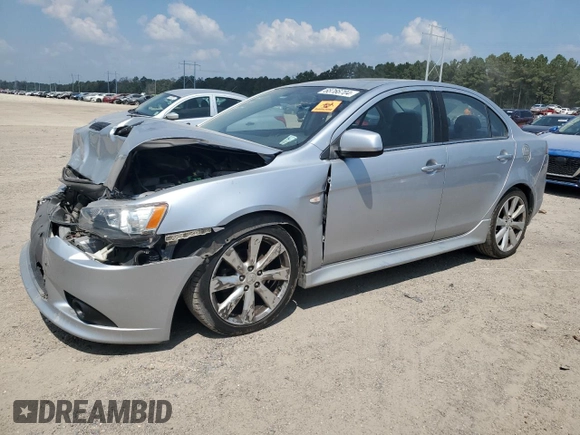 2014 Mitsubishi Lancer Ralliart with VIN JA32V6FV5EU000994, listed as a Copart auction lot 68766704 with 89,276 mi miles and Salvage Title. Bid and sale history available at DreamBid. Image 1.