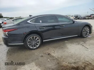 2018 Lexus LS with VIN JTHB51FF3J5005014, listed as a Copart auction lot 82812284 with 51,735 mi miles and Salvage Title. Bid and sale history available at carsss.com. Image 3.