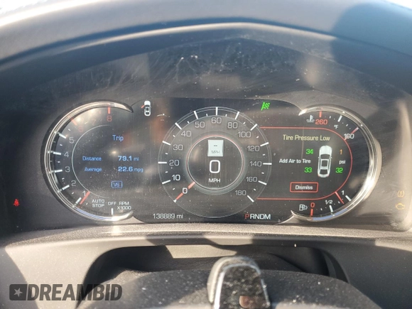 2018 Cadillac CT6 Sport AWD with VIN 1G6KP5R67JU129231, listed as a Copart auction lot 89267215 with 138,886 mi miles and Salvage title. Bid and sale history available at DreamBid. Image 9.