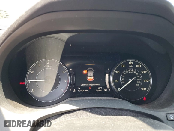 2019 Acura RDX w/Technology Pkg with VIN 5J8TC2H55KL032025, listed as a Copart auction lot 52914893 with 20,826 mi miles. Bid and sale history available at carsss.com. Image 9.