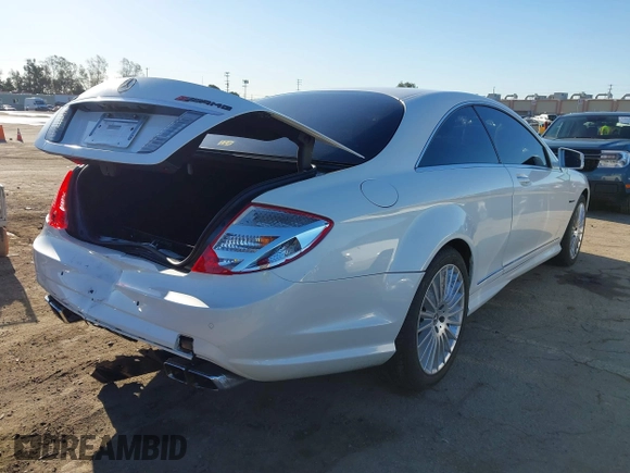 2012 Mercedes-Benz CL-Class CL 63 AMG with VIN WDDEJ7EB5CA029536, listed as a IAAI auction lot 41827657 with 68,769 mi miles. Bid and sale history available at carsss.com. Image 4.