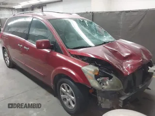 2007 Nissan Quest with VIN 5N1BV28UX7N123049, listed as a IAAI auction lot 42001892 with 1 mi miles. Bid and sale history available at carsss.com. Image 1.
