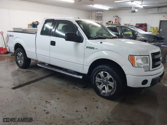 2014 Ford F-150 XL with VIN 1FTEX1CM3EFB15654, listed as a IAAI auction lot 41599447 with 148,481 mi miles. Bid and sale history available at carsss.com. Image 1.